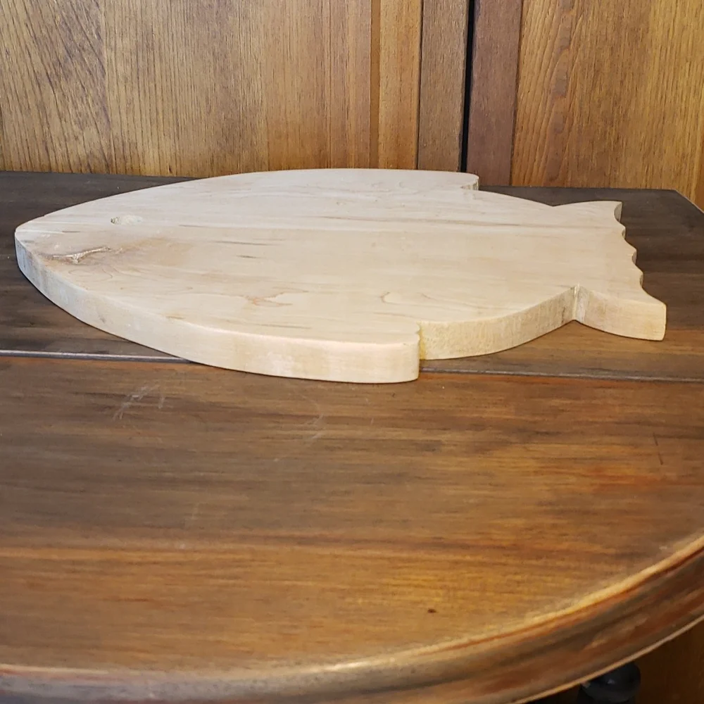 Fish Shaped Wooden Charcuterie Cutting Board